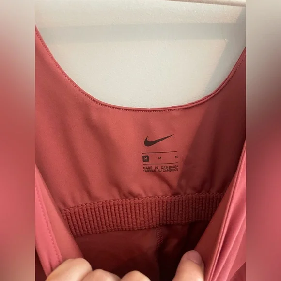 Nike Athletic Dress Burnt Orange/Red with Built in Bra and Built in Shorts - Picture 3 of 4